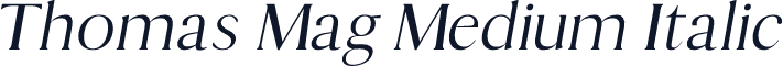 Thomas Mag Medium Italic