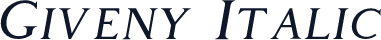 Giveny Italic