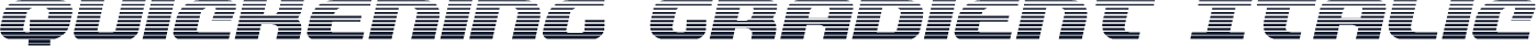Quickening Gradient Italic