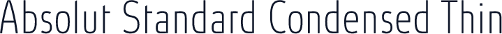 Absolut Standard Condensed Thin