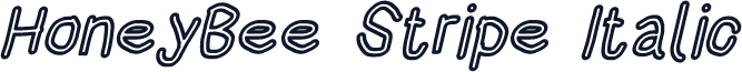 HoneyBee Stripe Italic