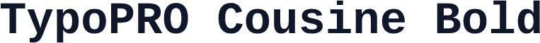 TypoPRO Cousine Bold