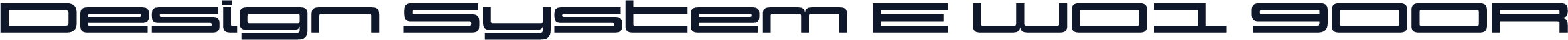 Design System E W01 900R