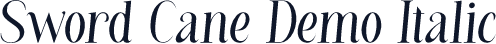 Sword Cane Demo Italic