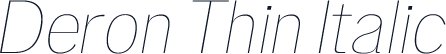 Deron Thin Italic
