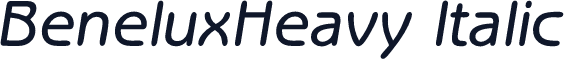 BeneluxHeavy Italic
