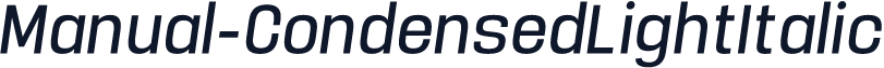 Manual-CondensedLightItalic