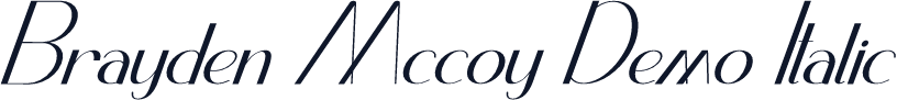 Brayden Mccoy Demo Italic
