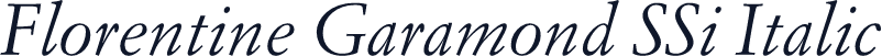 Florentine Garamond SSi Italic