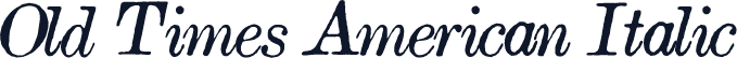 Old Times American Italic