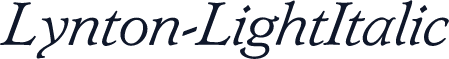 Lynton-LightItalic