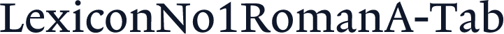 LexiconNo1RomanA-Tab