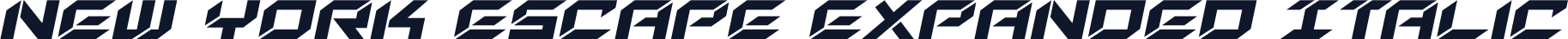 New York Escape Expanded Italic