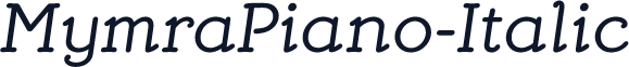 MymraPiano-Italic