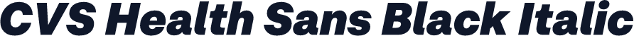 CVS Health Sans Black Italic