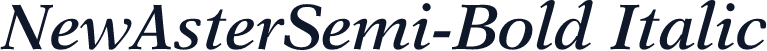 NewAsterSemi-Bold Italic
