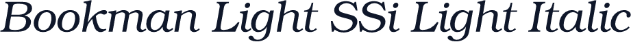 Bookman Light SSi Light Italic