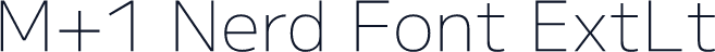 M+1 Nerd Font ExtLt