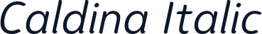 Caldina Italic
