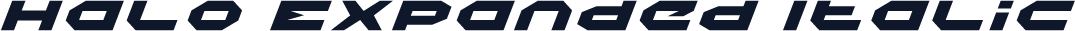 Halo Expanded Italic