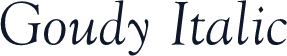 Goudy Italic