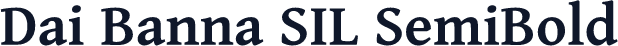 Dai Banna SIL SemiBold
