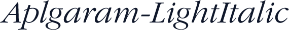 Aplgaram-LightItalic