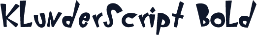 KlunderScript Bold