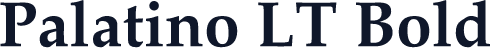 Palatino LT Bold