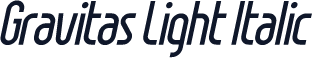 Gravitas Light Italic