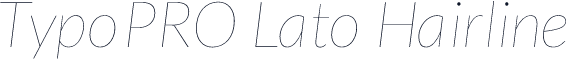 TypoPRO Lato Hairline