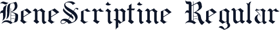 BeneScriptine Regular