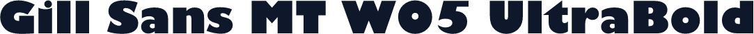 Gill Sans MT W05 UltraBold