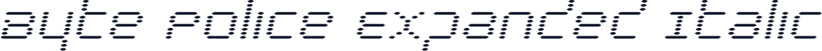 Byte Police Expanded Italic