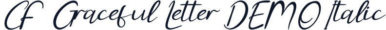 CF Graceful Letter DEMO Italic