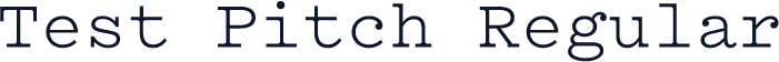 Test Pitch Regular