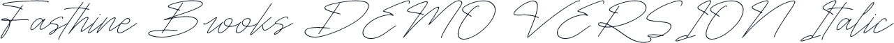 Fasthine Brooks DEMO VERSION Italic