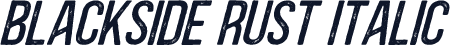 Blackside Rust Italic