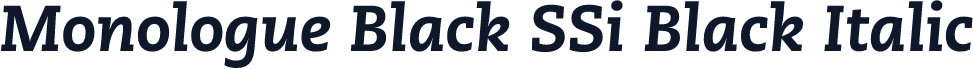 Monologue Black SSi Black Italic