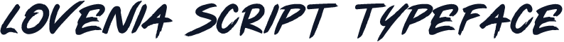 Lovenia Script Typeface