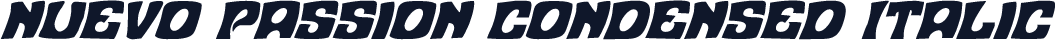 Nuevo Passion Condensed Italic