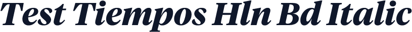 Test Tiempos Hln Bd Italic