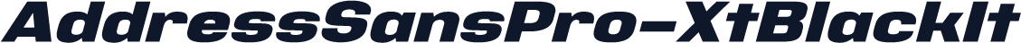 AddressSansPro-XtBlackIt