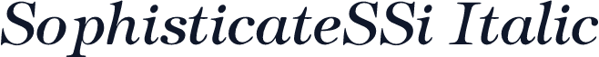 SophisticateSSi Italic