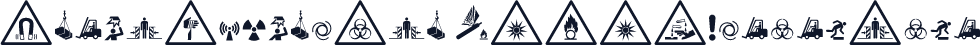FontsVectorIso7010WarningSign