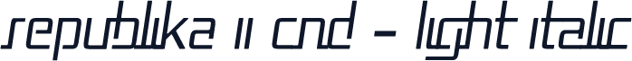 Republika II Cnd - Light Italic