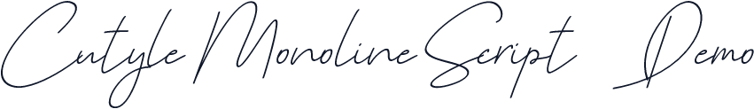 Cutyle Monoline Script (Demo)