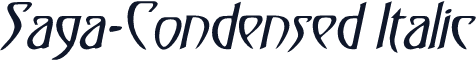 Saga-Condensed Italic