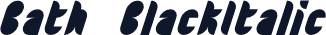 Bath BlackItalic