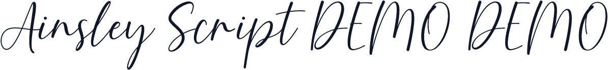 Ainsley Script DEMO DEMO